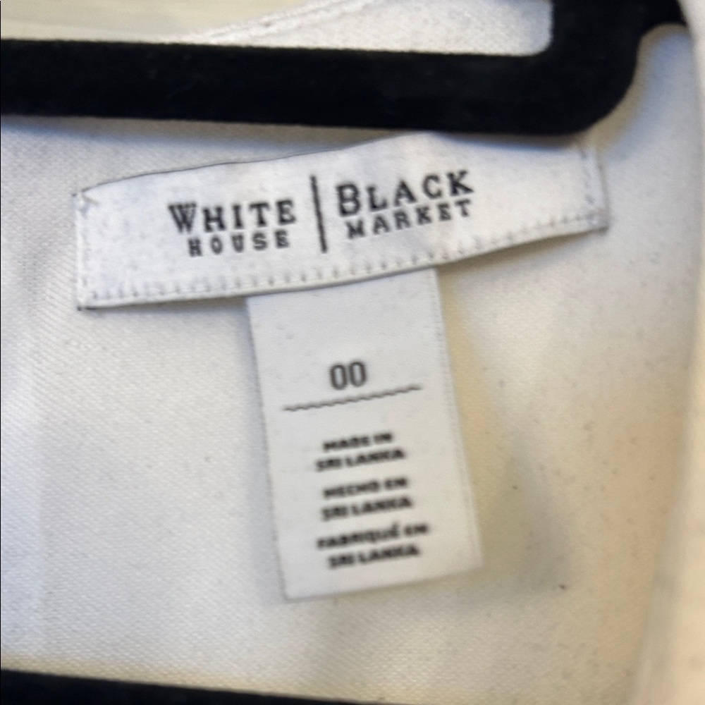 White House Black Market Black and White Midi Dress - Picture 2 of 3